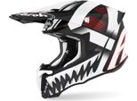 Casco Motocross Airoh Twist 2.0 Mask, Bianco Opaco/Nero, S (55/56)