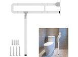 Fiqops Maniglia Di Sostegno Per Wc Ausilio Per Maniglia Pieghevole Maniglia Di Sicurezza Pieghevole Bagno Acciaio Inox