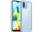 Custodia Per Xiaomi Redmi A1 Trasparente, Antiurto In Silicone Tpu Custodia Protettiva Blu