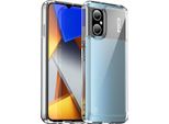 Custodia Per Xiaomi Poco M4 5G Trasparente, Antiurto Tpu Silicone Custodia Protettiva Trasparente