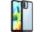 Custodia Per Xiaomi Redmi A1 Trasparente, Antiurto Tpu Silicone Custodia Protettiva Nero