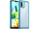 Custodia Per Xiaomi Redmi A1 Trasparente, Antiurto Custodia Protettiva In Silicone Tpu Azzurro