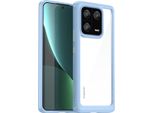 Custodia Per Xiaomi 13 Pro Trasparente, Antiurto Tpu Silicone Custodia Protettiva Blu