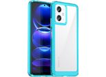 Custodia Per Xiaomi Poco X5/Redmi Note 12 5G Trasparente, Antiurto Custodia Protettiva In Silicone Tpu Azzurro