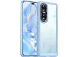 Custodia Per Honor 80 Pro Trasparente, Protettiva In Silicone Tpu Antiurto Blu