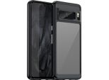 Custodia Per Google Pixel 8 Pro Trasparente, Protettiva In Silicone Tpu Antiurto Nero