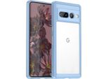 Custodia Per Google Pixel 7 Pro Trasparente, Antiurto In Silicone Tpu Custodia Protettiva Blu