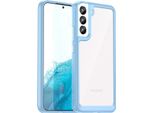 Custodia Per Samsung Galaxy S23 Trasparente, Antiurto Tpu Silicone Protettivo Blu