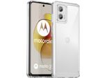 Custodia Per Motorola Moto G73 Trasparente, Antiurto Tpu Silicone Custodia Protettiva Trasparente