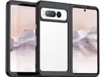 Custodia Per Google Pixel Fold Trasparente, Protettiva In Silicone Tpu Antiurto Nero