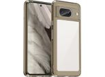 Custodia Per Google Pixel 8 Trasparente, Protettiva In Silicone Tpu Antiurto Grigio