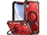 Custodia Protettiva Per Iphone Xr Custodia Con Supporto Magnetico, Compatibile Con Caricatore Magsafe Rosso