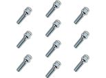 10X Bullone Ruota M14X1,5, Lunghezza Filettatura: 30 Mm, Collare Conico, SW17
