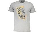 Cavalli Class Logo Maglietta Grigia A Girocollo A Maniche Corte: Taglia - Xl Taglia: Xl