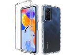 Custodia Redmi Note 11 Pro, Custodia Protettiva Ibrida Trasparente Posteriore In Tpu Antiurto Per Xiaomi Redmi Note 11 Pro 5G/4G Clear