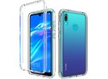 Huawei Y7 2019 Custodia, Custodia Protettiva Ibrida Trasparente Posteriore In Tpu Antiurto Per Huawei Y7 2019 Trasparente