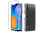 Huawei P Smart 2021 Case, Hybrid Trasparente Posteriore Tpu Antiurto Custodia Protettiva Per Huawei P Smart 2021 Chiaro