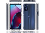 Moto G Stylus 4G 2022 Case, Custodia Protettiva Ibrida Trasparente Posteriore In Tpu Antiurto Per Motorola Moto G Stylus 4G 2022 Clear