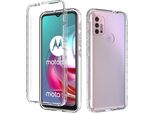 Moto G30 G20 G10 Case, Hybrid Trasparente Posteriore Tpu Antiurto Custodia Protettiva Per Motorola Moto G30 G20 G10 Chiaro