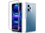Custodia Redmi Note 12 Pro 5G, Custodia Protettiva Ibrida Trasparente Posteriore In Tpu Antiurto Per Xiaomi Redmi Note 12 Pro 5G Clear