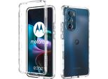 Motorola Edge 30 Case, Trasparente Posteriore Tpu Bumper Antiurto Custodia Protettiva Per Motorola Edge 30 Chiaro