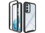 Galaxy A54 5G Case, Hybrid Transparent Back Cover, Rugged Tpu Bumper, Custodia Antiurto Per Samsung Galaxy A54 5G Nero