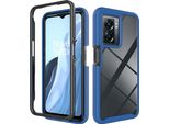 Custodia Oneplus Nord N300, Copertura Posteriore Trasparente Ibrida, Robusto Paraurti In Tpu, Custodia Antiurto Per Oneplus Nord N300/Oppo A57/A57S/A77 Blu Scuro
