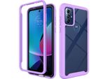 Custodia Moto G Play 2023, Copertura Posteriore Trasparente Ibrida, Robusto Paraurti In Tpu, Custodia Antiurto Per Motorola Moto G Play (2023) Viola