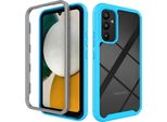Galaxy A34 5G Case, Hybrid Transparent Back Cover, Rugged Tpu Bumper, Custodia Antiurto Per Samsung Galaxy A34 5G Blue