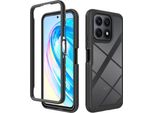 Honor X8A Case, Hybrid Transparent Back Tpu Bumper Custodia Protettiva Antiurto Per Honor X8A Nero
