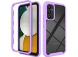Galaxy A34 5G Case, Hybrid Transparent Back Cover, Rugged Tpu Bumper, Custodia Antiurto Per Samsung Galaxy A34 5G Purple