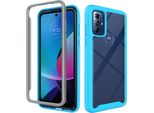 Custodia Moto G Play 2023, Copertura Posteriore Trasparente Ibrida, Robusto Paraurti In Tpu, Custodia Antiurto Per Motorola Moto G Play (2023) Blu