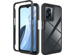 Custodia Oneplus Nord N300, Custodia Protettiva Ibrida Trasparente Posteriore In Tpu Bumper Antiurto Per Oneplus Nord N300/Oppo A57/A57S/A77 Nero