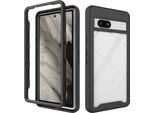 Custodia Google Pixel 7A, Copertura Posteriore Trasparente Ibrida, Robusto Paraurti In Tpu, Custodia Antiurto Per Google Pixel 7A Nero