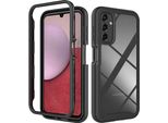 Galaxy A14 5G Case, Hybrid Transparent Back Cover, Rugged Tpu Bumper, Custodia Antiurto Per Samsung Galaxy A14 5G Nero