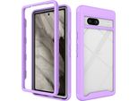 Custodia Google Pixel 7A, Copertura Posteriore Trasparente Ibrida, Robusto Paraurti In Tpu, Custodia Antiurto Per Google Pixel 7A Viola