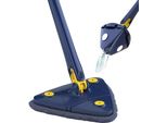 Mocio Triangolare Per Pavimenti, Mocio Triangolare Girevole A 360° Con Autofilettante (1X Mocio + 1X Pad In Microfibra) - Anglemop