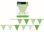 Unique Party - Strisce E Macchie - Bandiere - Carta SG23582 (Taglia Unica) (Lime)
