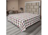 Abakuhaus Lenzuolo Con Teschi Di Zucchero, Giorno Dei Morti, Teschi Colorati Con Fiori, Motivo Artistico In Stile Messicano, Lenzuolo Morbido E Confortevole Per Un Letto Decorativo, 1 Pezzo, 275 Cm X 260 Cm, Multicolore