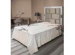 Abakuhaus Lenzuolo Con Uccelli, Rami Di Ciliegio Giapponese Con Rondini In Volo Colori Primaverili, Lenzuolo Morbido E Confortevole Per Un Letto Decorativo 1 Pezzo 260 Cm X 168 Cm, Rosso Grigio Ecru