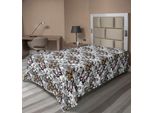 Abakuhaus Lenzuolo Con Farfalle, Farfalle Disegnate A Mano E Fiori In Stile Retrò Nostalgico, Morbido E Confortevole Lenzuolo Superiore Per Un Letto Decorativo, 1 Pezzo, 260 Cm X 168 Cm, Multicolore