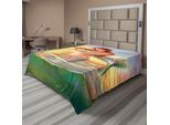 Abakuhaus Lenzuolo Sirena, Violino Al Tramonto, Stampa Colorata Con Disegno Realistico, Lenzuolo Morbido E Confortevole Per Un Letto Decorativo, 1 Pezzo, 266 Cm X 260 Cm, Multicolore
