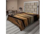 Abakuhaus Lenzuolo Ocean, Mar Nero All'alba Immagine Dal Design Tranquillo, Lenzuolo Superiore Morbido E Confortevole Per Un Letto Decorativo 1 Pezzo 275 Cm X 260 Cm, Giallo Marrone Grigio