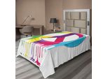 Abakuhaus Fantastico Lenzuolo, Simbolo Digitale Della Pace Colori Gocciolanti Colori Fluidi No Alla Guerra Pacifismo, Lenzuolo Morbido E Confortevole Per Un Letto Decorativo 1 Pezzo 190 Cm X 100 Cm, Multicolore