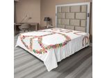 Abakuhaus Fantastico Lenzuolo, Simbolo Di Pacifismo Con Fiori Selvatici In Estate Attività Stampa Artistica, Lenzuolo Morbido E Confortevole Per Un Letto Decorativo 1 Pezzo 260 Cm X 228 Cm, Multicolore