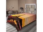 Abakuhaus Lenzuolo Torre Eiffel, Vista Della Torre Eiffel All'alba, Monumento Di Parigi Panoramico, Lenzuolo Morbido E Confortevole Per Un Letto Decorativo, 1 Pezzo, 190 Cm X 100 Cm, Calendula Marrone Cipria Rosa