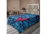 Abakuhaus Lenzuolo Con Farfalle, Farfalle Colorate, Insetti Tropicali, Collezione Di Lepidotteri Stampati, Lenzuolo Morbido E Confortevole Per Un Letto Decorativo, 1 Pezzo, 260 Cm X 168 Cm, Rosa, Blu, Marrone