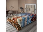 Abakuhaus Lenzuolo Torre Eiffel, Torre Eiffel Barca Senna Cloudscape Vacanze Destinazione Turistica, Lenzuolo Morbido E Confortevole Per Un Letto Decorativo 1 Pezzo 190 Cm X 100 Cm, Arancione Scuro Cannella