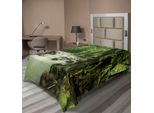 Abakuhaus Lenzuolo Rainforest, Foresta Pluviale Tropicale E Fiume Rocky Nello Stato Di Selangor, Malesia Asian Wilderness, Lenzuolo Morbido E Confortevole Per Un Letto Decorativo 1 Pezzo 190 Cm X 100 Cm, Verde Marrone
