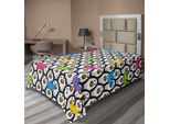 Abakuhaus Lenzuolo Con Animali Marini, Pinguini, Cappelli Colorati, Corone, Pinguini, Polo Sud Come Stampa, Lenzuolo Morbido E Confortevole Per Un Letto Decorativo, 1 Pezzo, 190 Cm X 100 Cm, Multicolore